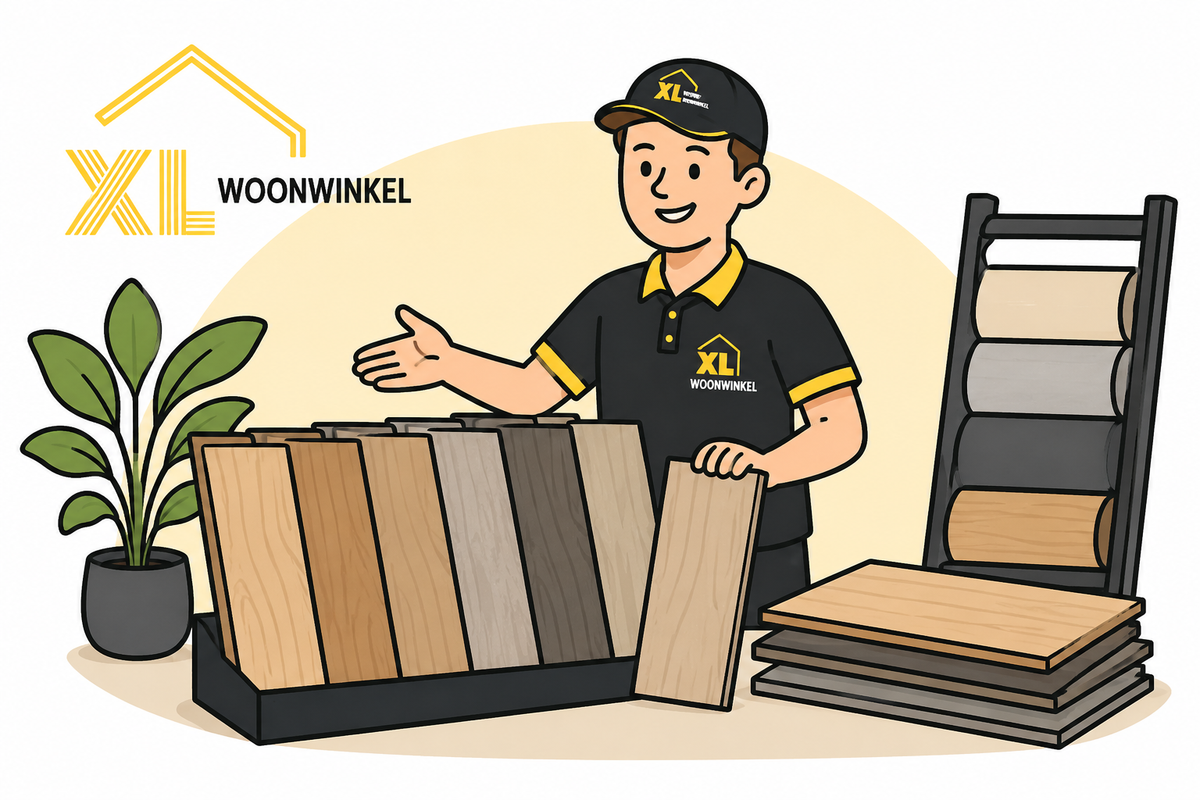Overzicht van vloeren en woonproducten van XL Woonwinkel