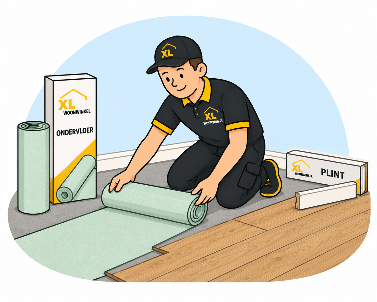 Ondervloer en plinten voor een complete vloerafwerking