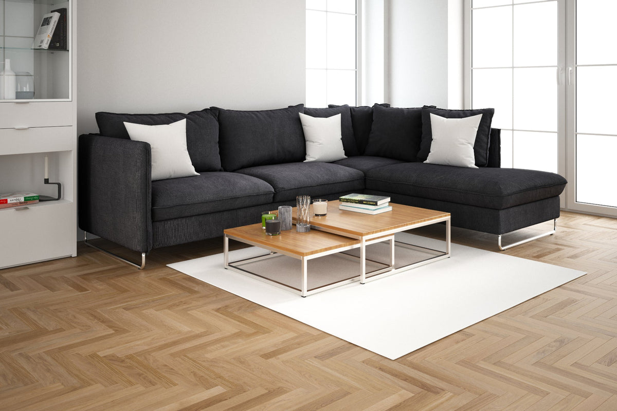 Interieur met een praktische vloer voor verschillende woonruimtes