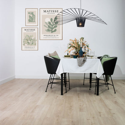 Laminaatvloer Ritual Blanc met brede planken en vintage houtlook, perfect voor een sfeervol en stijlvol interieur.