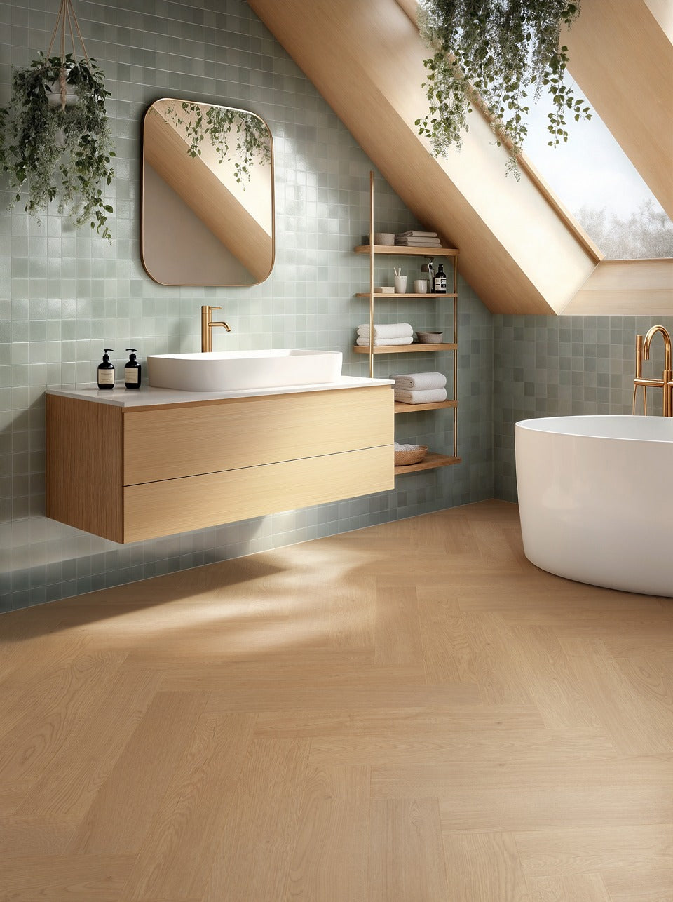 Beautifloor Vlaams-Brabant Leuven laminaat visgraat – interieur
